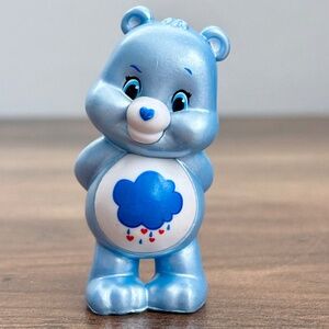 CARE BEARS Pearlized Metallic GRUMPY BEAR Toy Figure Cake Topper Collectible 2"